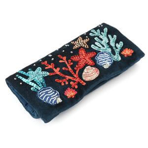 Peace of Mind Velvet Embroidered Jewellery Roll